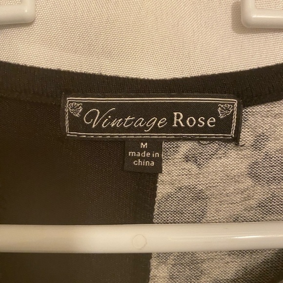 Vintage rose blouse size medium - Picture 3 of 4